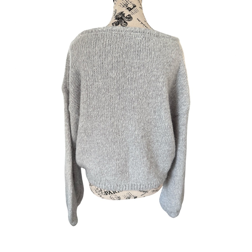 Garage Long Sleeve Oversized Boat Neck Balloon Sleeve Sweater NWT Size M - Picture 5 of 9